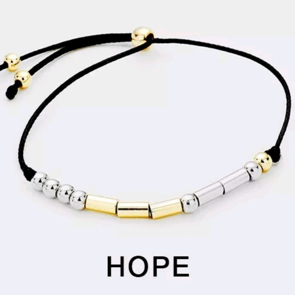 Hope - Morse Code Secret Message Bracelet